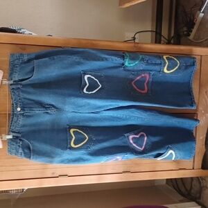 SHEIN PLUS SIZE HIGH RISE WIDE LEG JEANS